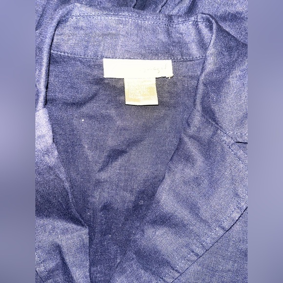 Spiegel linen navy blue blazer size 14 - Picture 5 of 5